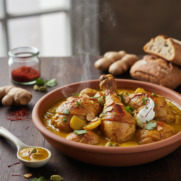 Saffron & Ginger Chicken Stew recipe