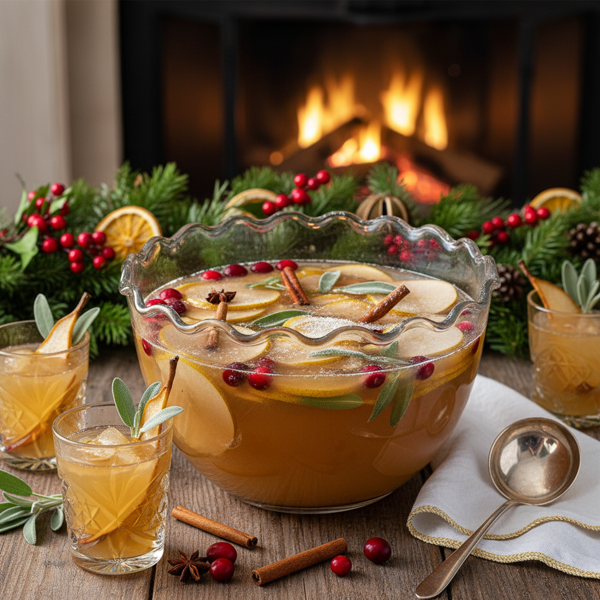 Sage & Pear Festive Punch recipe