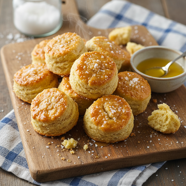 Salty Sweet Butter Biscuit Bites recipe