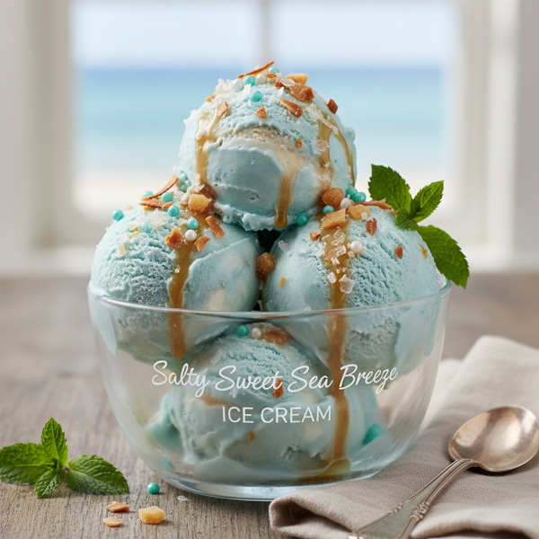Salty Sweet Sea Breeze Ice Cream recipe
