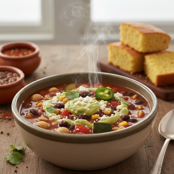 Santa Fe Black Bean Minestrone recipe