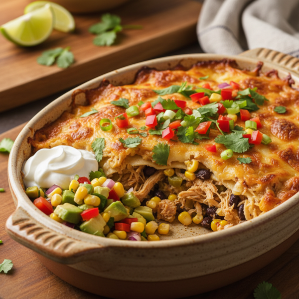 Santa Fe Chicken Casserole Delight recipe