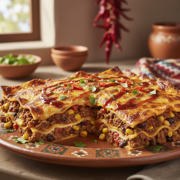 Santa Fe Spicy Lasagna Delight recipe