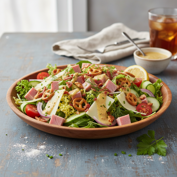 Sarasota Delight: Ham and Swiss Crunch Salad recipe