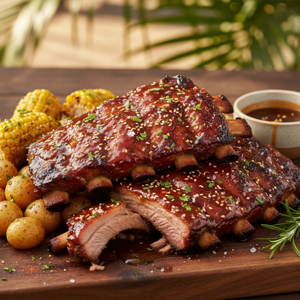 Sarasota's Ultimate Bourbon-Glazed Baby Back Ribs recipe