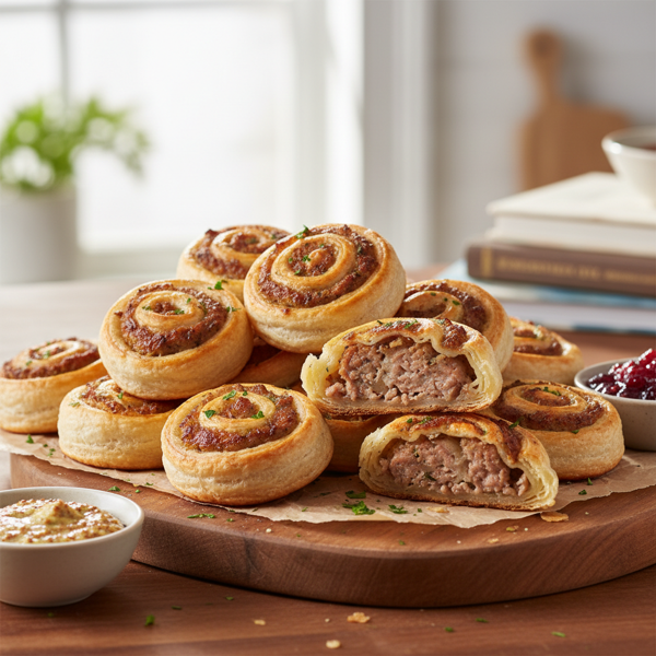 Sausage Puff Pastry Bites recipe