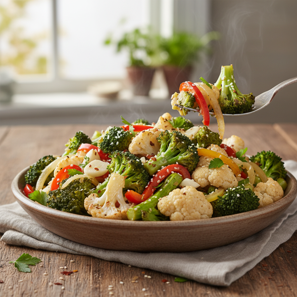 Sautéed Broccoli and Cauliflower Delight recipe