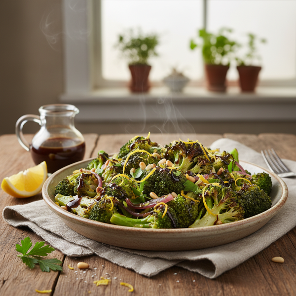 Sautéed Broccoli with Zesty Balsamic Dressing recipe