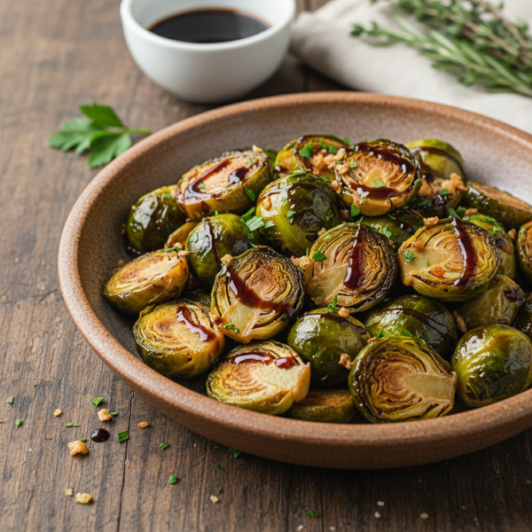Sautéed Brussels Sprouts with Balsamic Glaze recipe