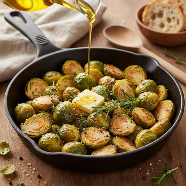Sautéed Brussels Sprouts with Butter and Olive Oil recipe