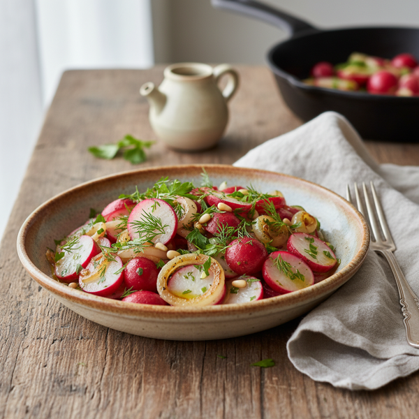Sautéed Radish and Onion Medley recipe