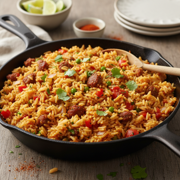 Sautéed Spanish Rice with Leftover Rice recipe