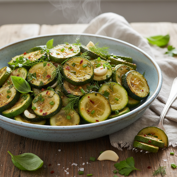 Sautéed Summer Zucchini with Herb Medley recipe