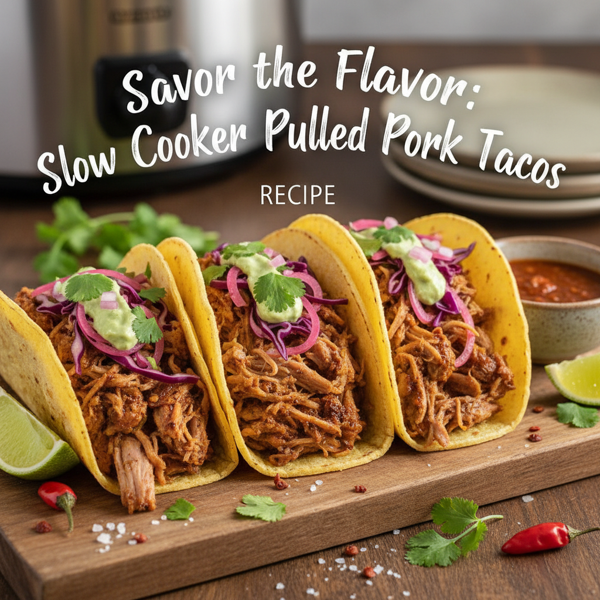 Savor the Flavor: Slow Cooker Pulled Pork Tacos recipe