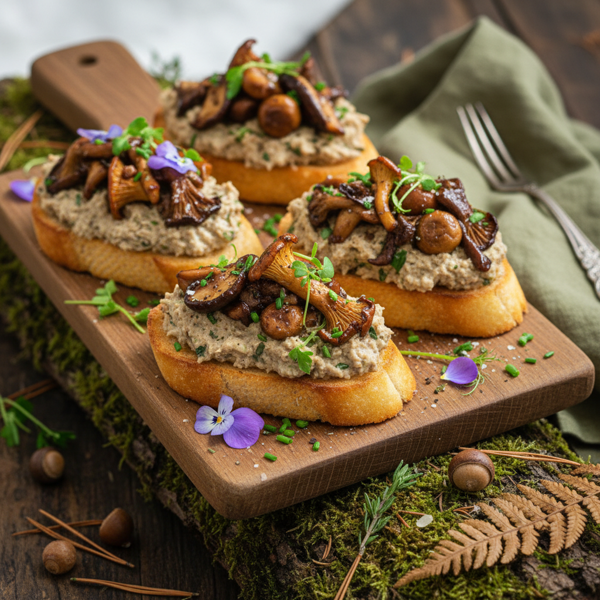 Savor the Forest Crostini recipe