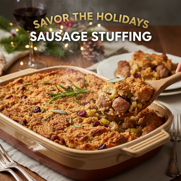 Savor the Holidays Sausage Stuffing recipe