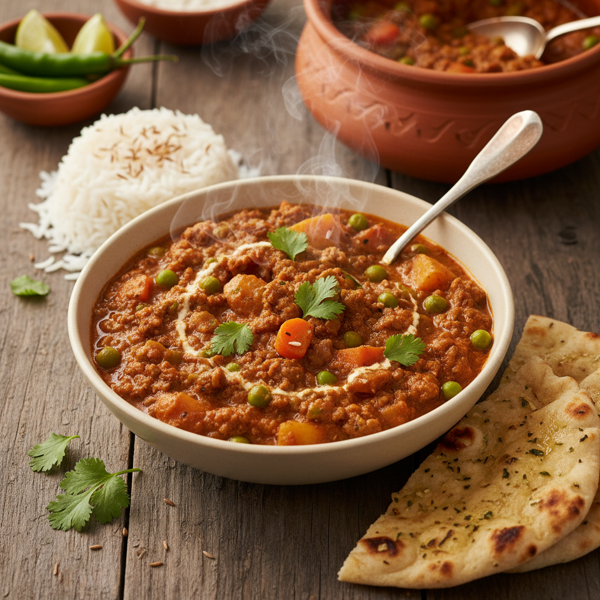 Savorful Lamb Keema Curry with Vegetables recipe