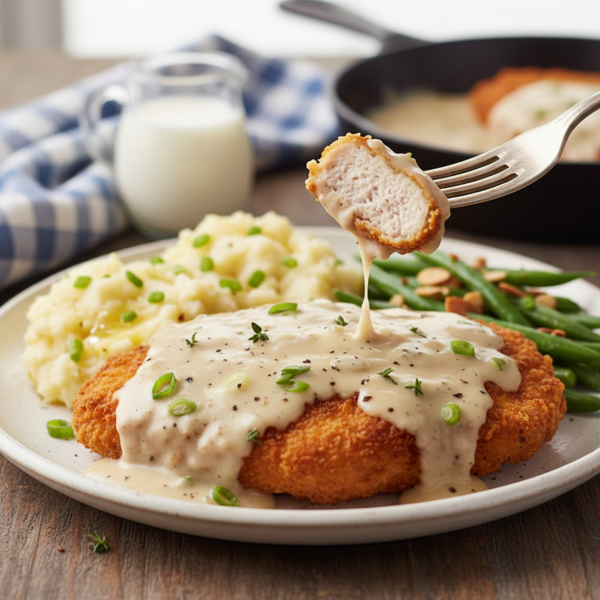 Savorily Creamy Chicken Fried Steak recipe