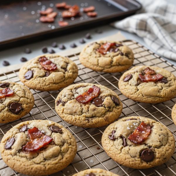 Savory-Sweet Bacon Chocolate Chip Cookies recipe