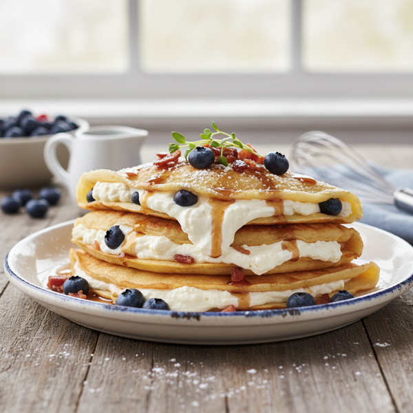Savory-Sweet Bisquick Crepes with Cream Cheese Filling recipe