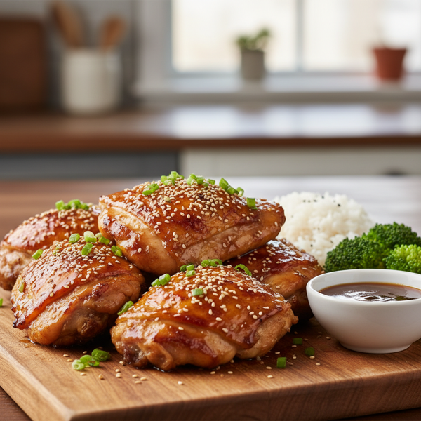 Savory 3-Ingredient Baked Teriyaki Chicken recipe