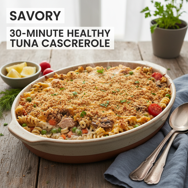 Savory 30-Minute Healthy Tuna Casserole recipe