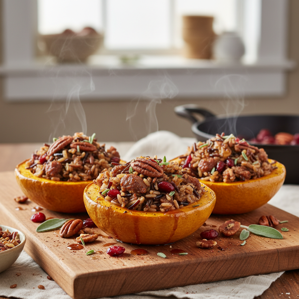 Savory Acorn Squash Bowls recipe