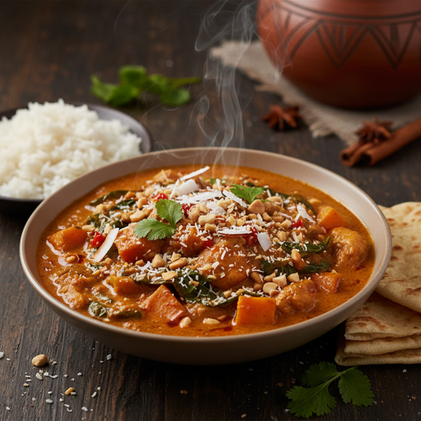 Savory African Peanut Coconut Curry recipe