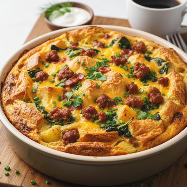 Savory Air Fryer Breakfast Casserole recipe