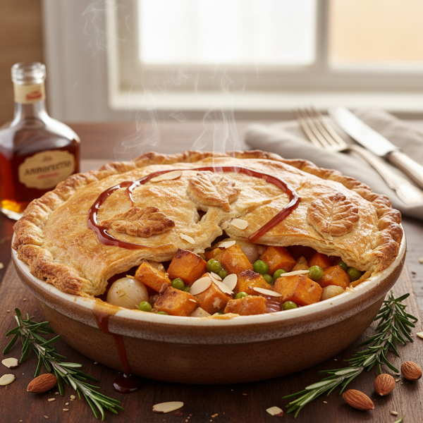 Savory Amaretto Chicken Pot Pie recipe