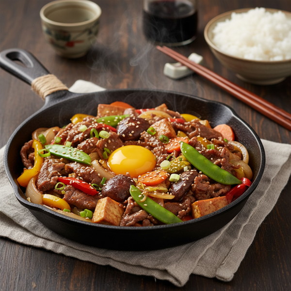 Savory American Sukiyaki Stir-Fry recipe