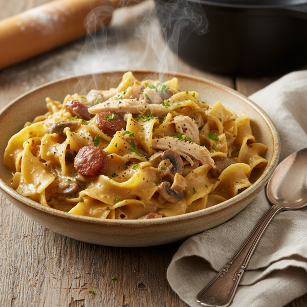 Savory Amish Comfort Noodles recipe