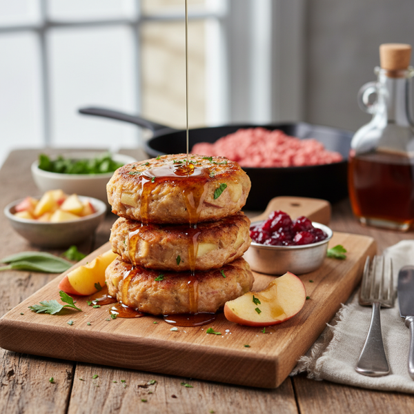 Savory Apple Maple Turkey Patties recipe