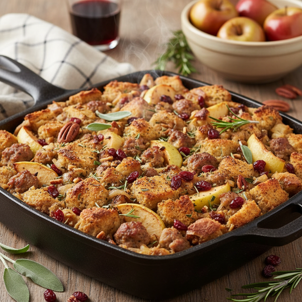 Savory Apple & Sausage Stuffing Delight recipe
