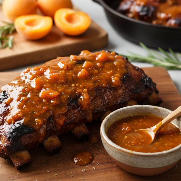 Savory Apricot Infused Barbecue Sauce recipe