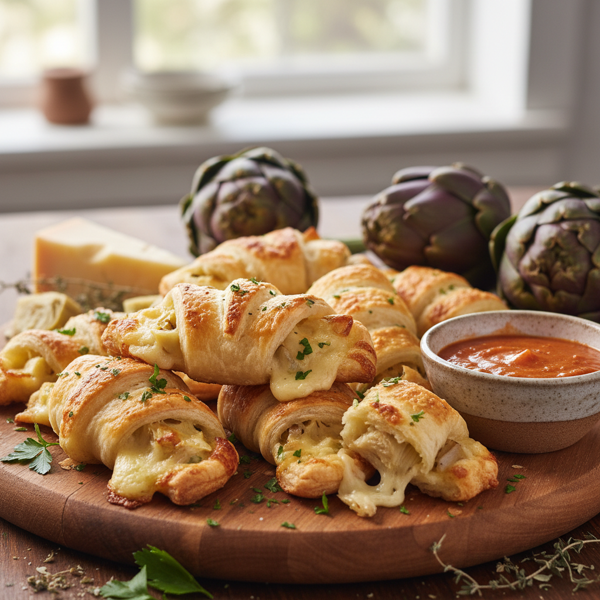 Savory Artichoke & Gouda Crescent Bites recipe