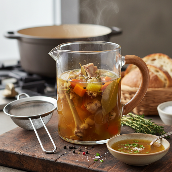 Savory Artisan Chicken Stock recipe