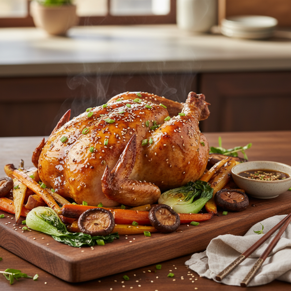 Savory Asian-Style Baked Chicken recipe