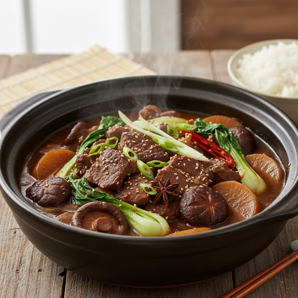 Savory Asian-Style Beef Casserole recipe