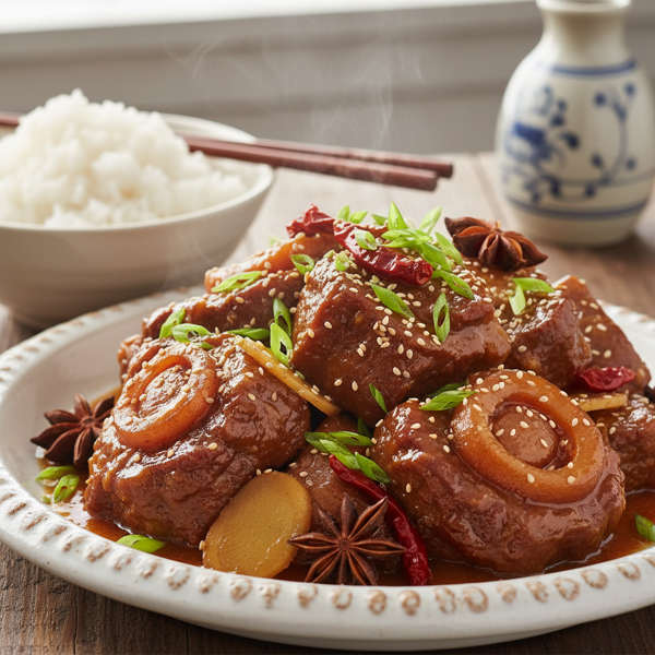 Savory Asian-Style Braised Beef recipe