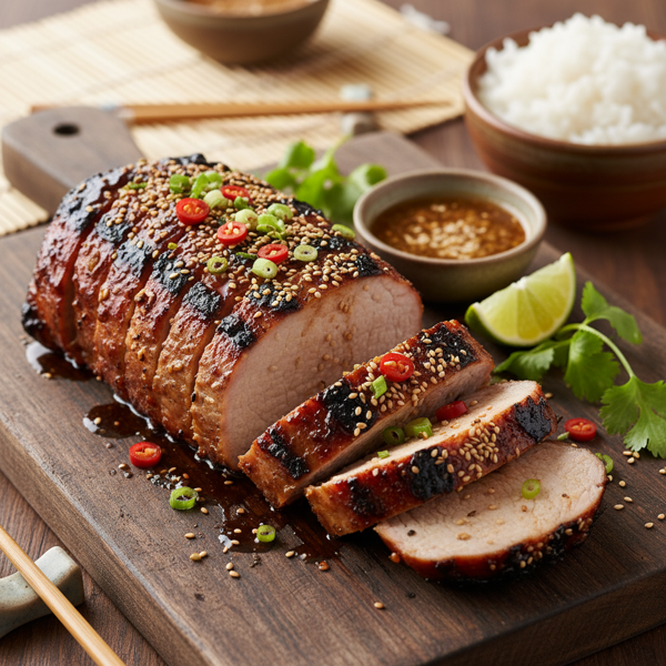 Savory Asian-Style Grilled Pork Tenderloin recipe