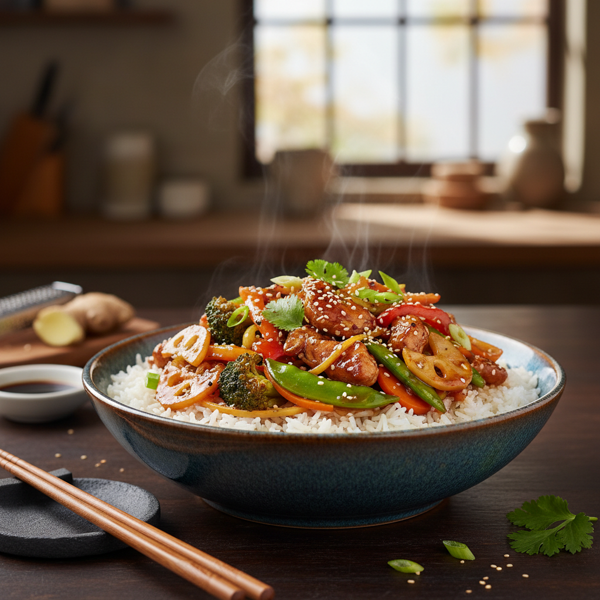 Savory Asian Chicken Stir-Fry Delight recipe