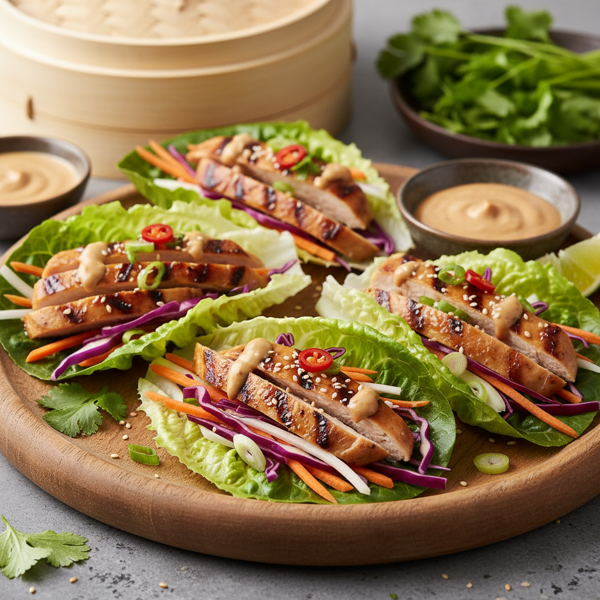 Savory Asian Chicken Wraps recipe