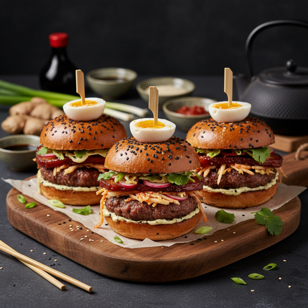 Savory Asian Fusion Burgers recipe
