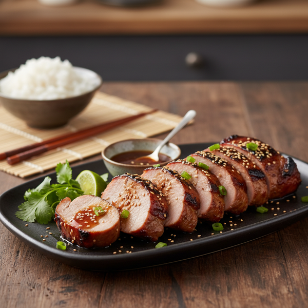Savory Asian Glazed Grilled Pork Tenderloin recipe