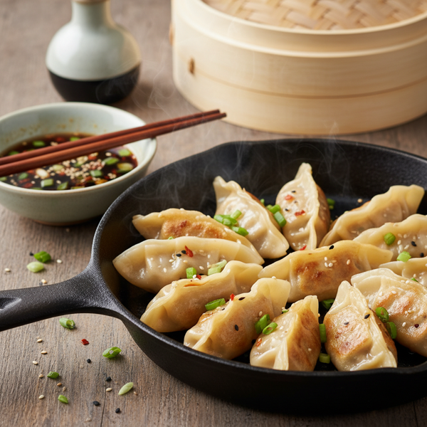 Savory Asian Pork Potstickers recipe