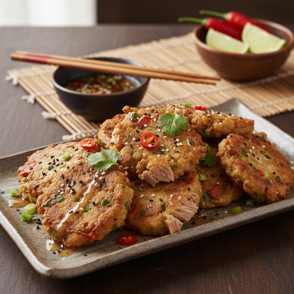 Savory Asian Tuna Fritters recipe