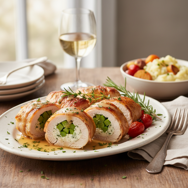 Savory Asparagus-Stuffed Chicken Rolls recipe