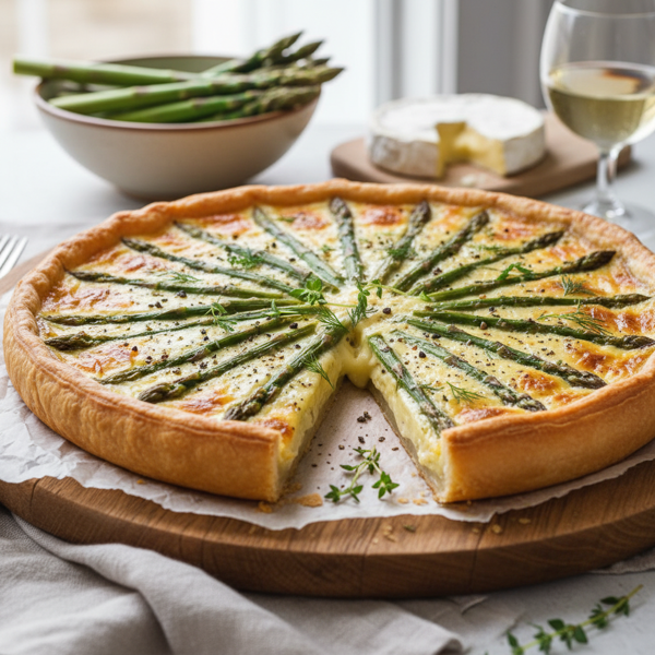 Savory Asparagus and Brie Tart recipe