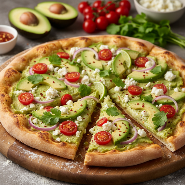 Savory Avocado Delight Pizza recipe